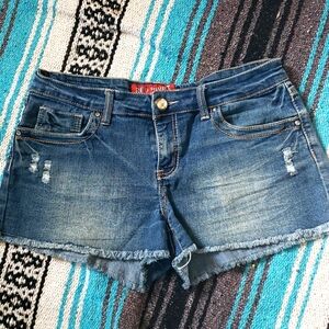 Red rivet size 9 jean shorts